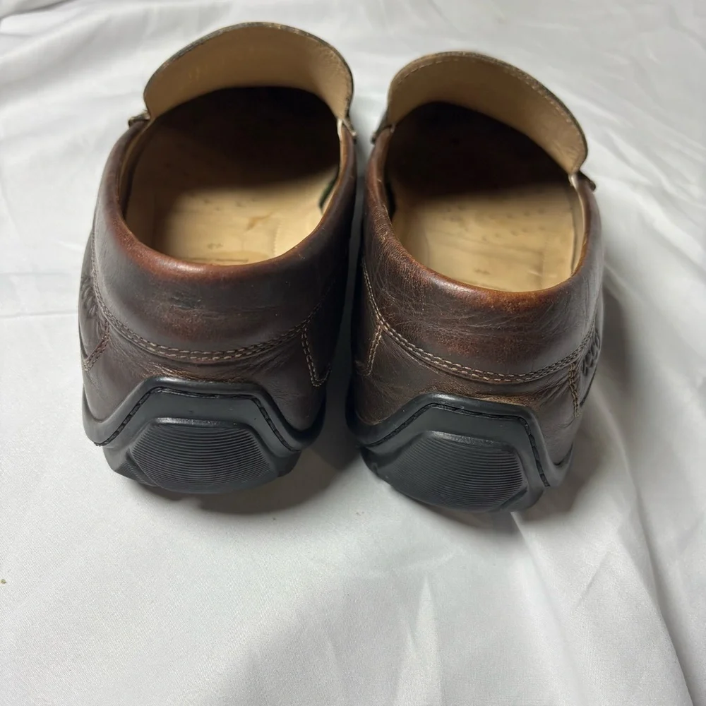 Classic‎ ECCO Men’s Brown Leather Loafers Size 42, US 8, 8.5